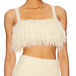 NBD FREJA TOP IN IVORY BRAND NEW SIZE SMALL COLOR IVORY